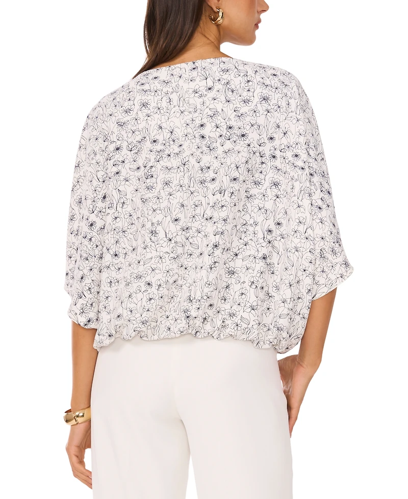 Vince Camuto Women's Boat-Neck 3/4-Raglan-Sleeve Top