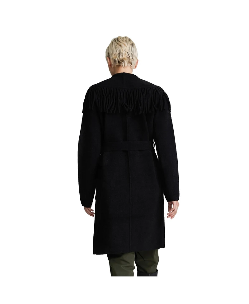 Nvlt Women's Mink Eyelash Fringe Coatigan