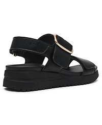 Anne Klein Women's Evanti Buckle Double Strap Sporty Sandals