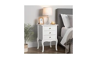 Slickblue Elegant Bedside Table for Bedroom Storage and Nightstand Organization