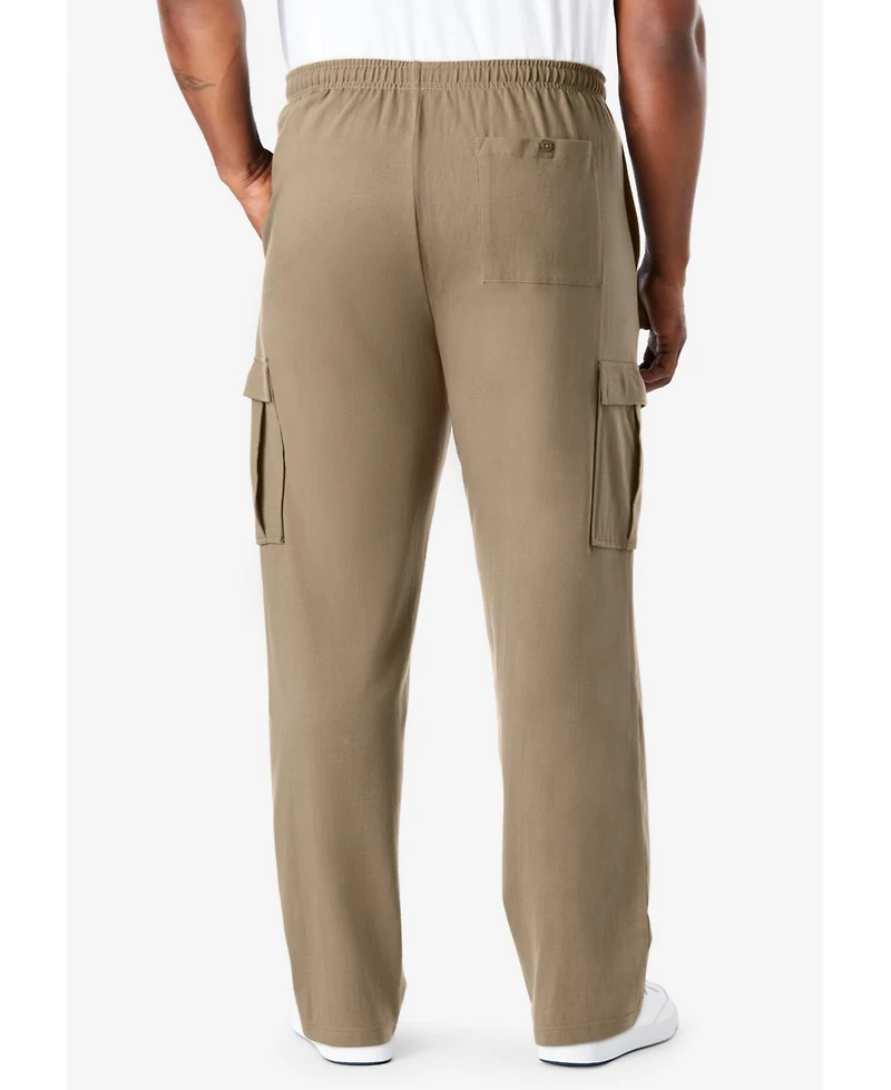 KingSize Big & Tall Lightweight Jersey Cargo Sweatpants