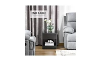 Bedside Table with Open Storage – Stylish Small End for Living Room, Bedroom or Apartment Use