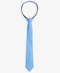 Tommy Hilfiger Boys Textured Solid Pre-Tied Zipper Tie