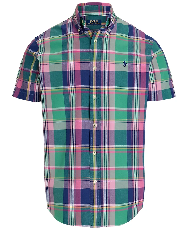Polo Ralph Lauren Men's Classic-Fit Yarn-Dyed Plaid Cotton Oxford Button-Down Shirt