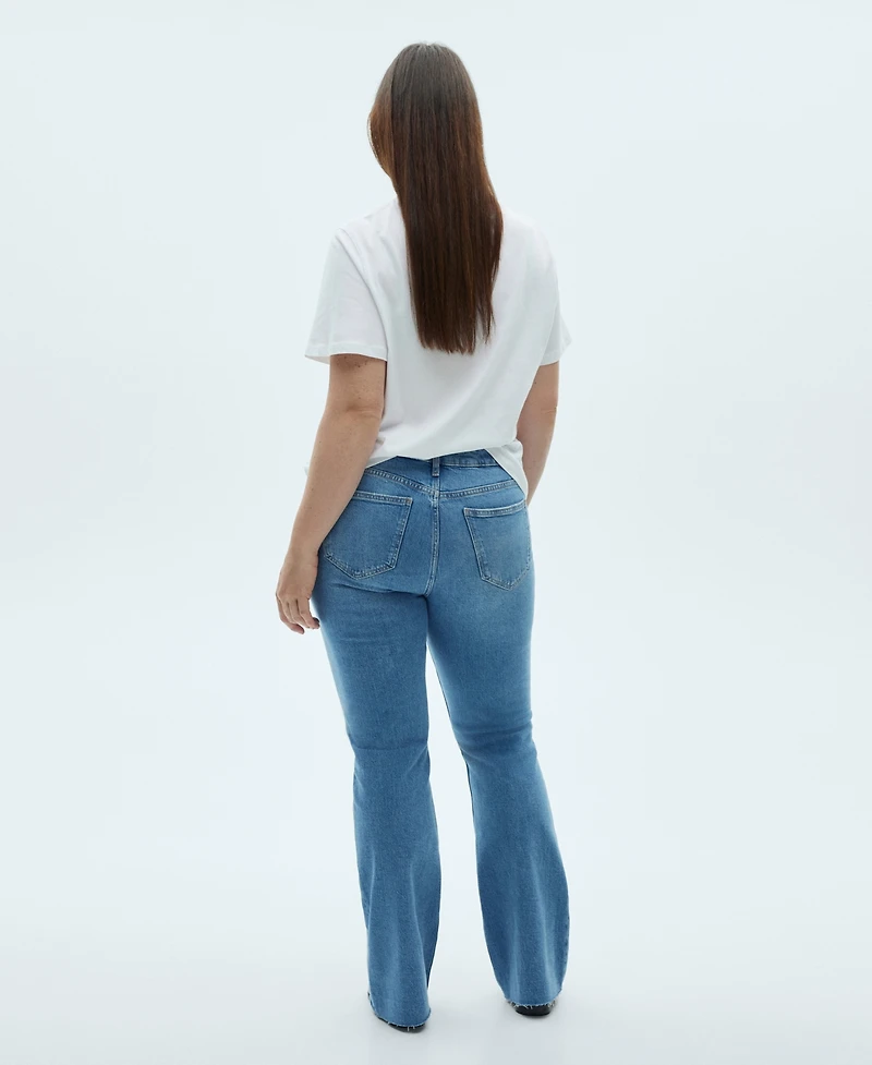 Mango Women's High-Waist Balloon Jeans
