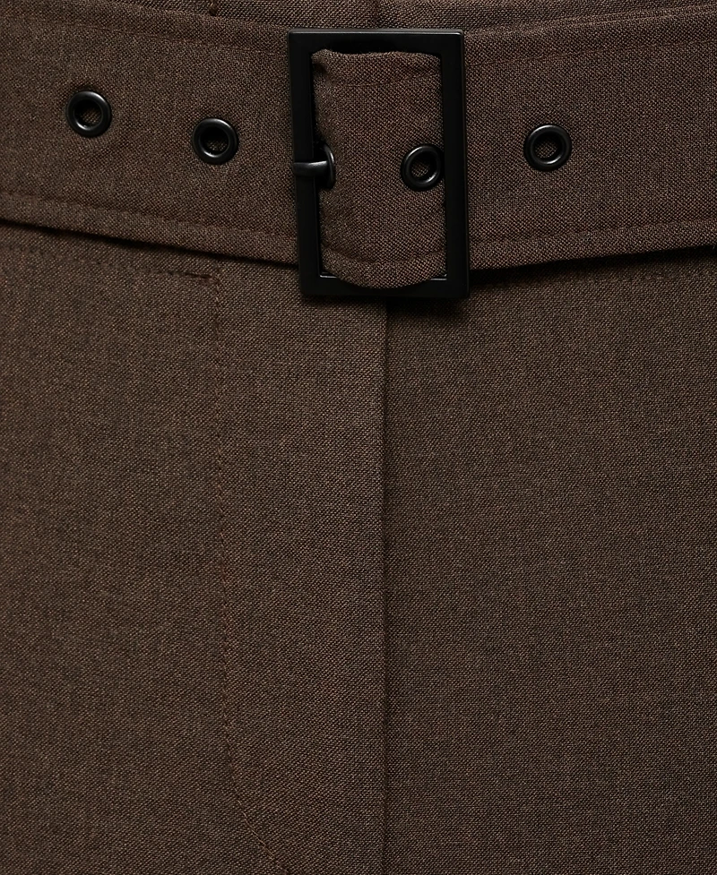 Mango Women's Belt Suit Pants