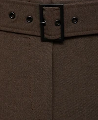 Mango Women's Belt Suit Pants