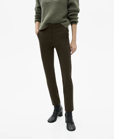 Mango Women's Crop Skinny Pants