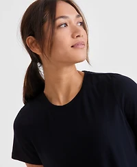 Id Ideology Women's Short-Sleeve Crewneck Knit T-Shirt, Exclusively at Macy's