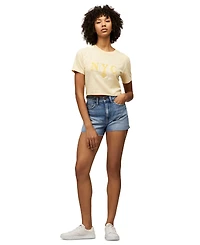 Tommy Jeans Women's Cotton Crop Varsity Crewneck Tee