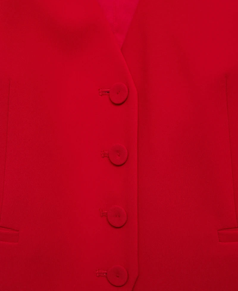 Mango Women's Buttons Detail Suit Vest