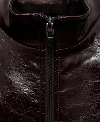 Mango Women's Perkins Collar Texture Jacket