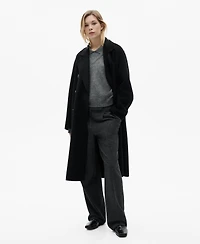 Mango Women's Handmade Oversized Wool Coat