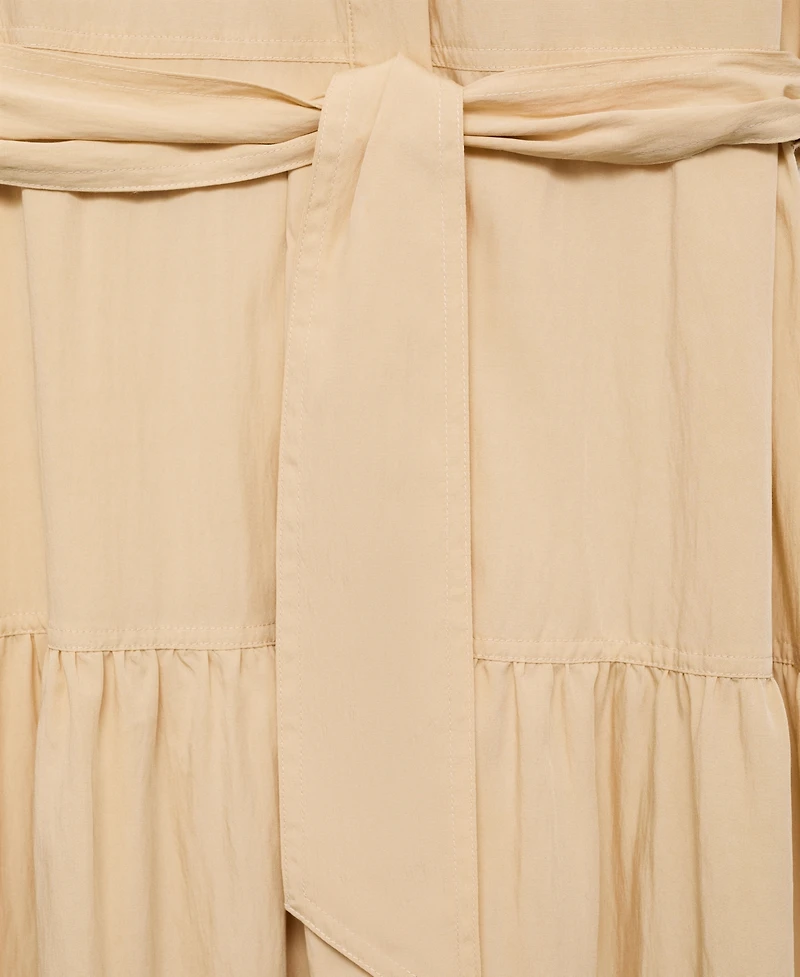 Mango Women's Knot Detail Shirt Dress