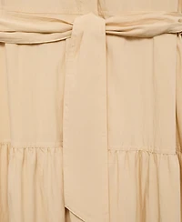 Mango Women's Knot Detail Shirt Dress