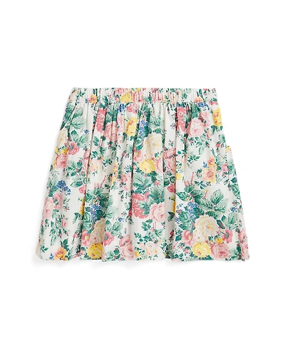 Polo Ralph Lauren Toddler and Little Girls Floral Cotton Skirt