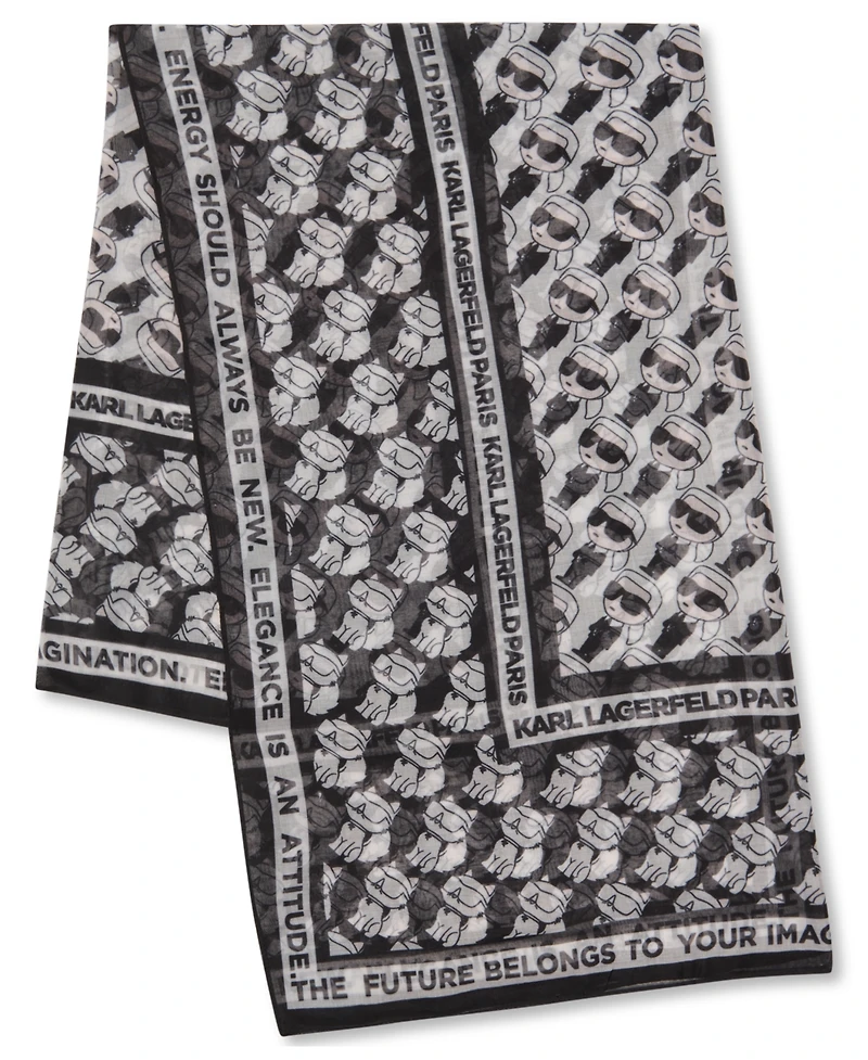 Karl Lagerfeld Paris Choupette Karl Square Wrap