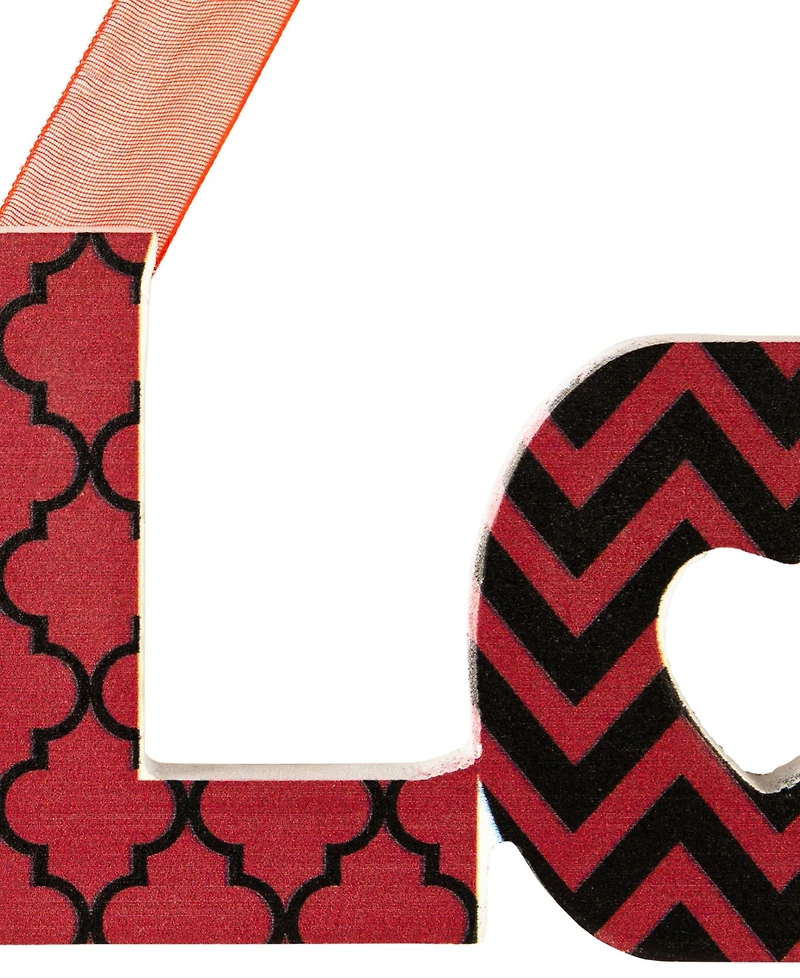 Northlight Wooden "Love" and "Xoxo" Valentine's Day Wall Decorations, 8"