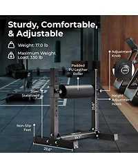 LifePro Durable Bulgarian Split Squat Stand – Lightweight, Stable, 7 Adjustable Heights & Comfortable Padding