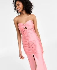 Juniors' Sweetheart Strapless Cutout Gown, Created for Macy's