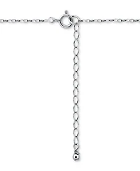 Giani Bernini Cubic Zirconia Bow Pendant Necklace, 18" + 2" extender, Created for Macy's