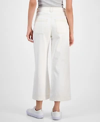 Boss Orange Women's High-Rise Cropped Wide-Leg Jeans