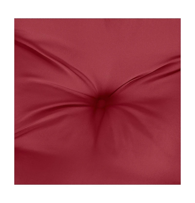 vidaXL Chair Cushions 4 pcs Wine Red 15.7"x15.7"x2.8" Oxford Fabric