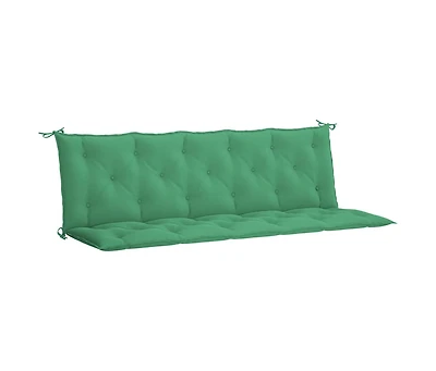 Garden Bench Cushion Green 70.9"x(19.7"+19.7")x2.8" Oxford Fabric