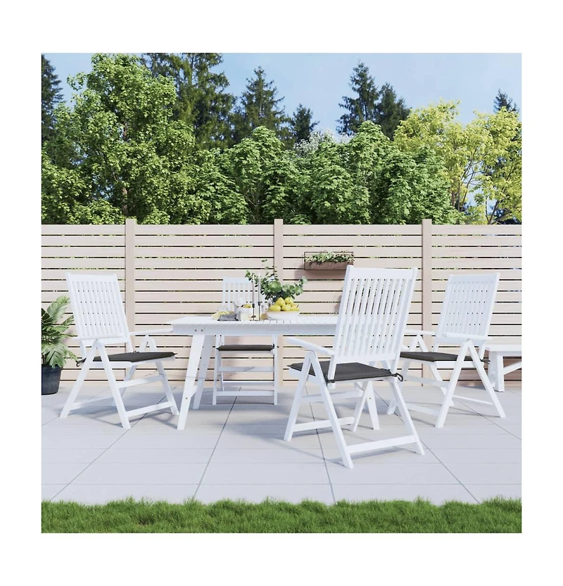 Garden Chair Cushions 4 pcs Anthracite 19.7"x19.7"x1.6" Oxford Fabric