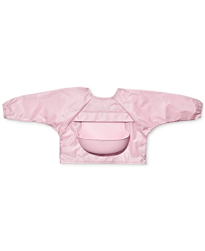 Oxo Tot Sleeved Roll Up Bib with Crumb Pocket