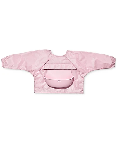 Oxo Tot Sleeved Roll Up Bib with Crumb Pocket
