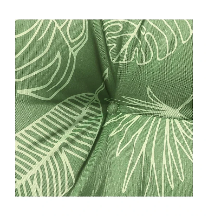 Garden Bench Cushion Leaf Pattern 39.4"x19.7"x2.8" Oxford Fabric