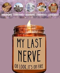 Lovery "My Last Nerve" Lavender Scented Soy Wax Candle, 10 oz.