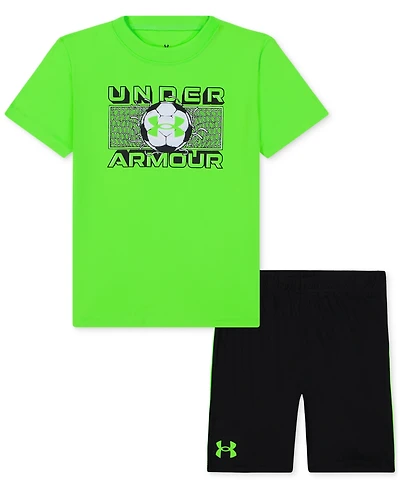 Under Armour Toddler & Little Boys Ua Tech Soccer T-Shirt & Shorts Set
