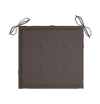 vidaXL Garden Chair Cushions 4 pcs Taupe 15.7"x15.7"x1.2" Oxford Fabric