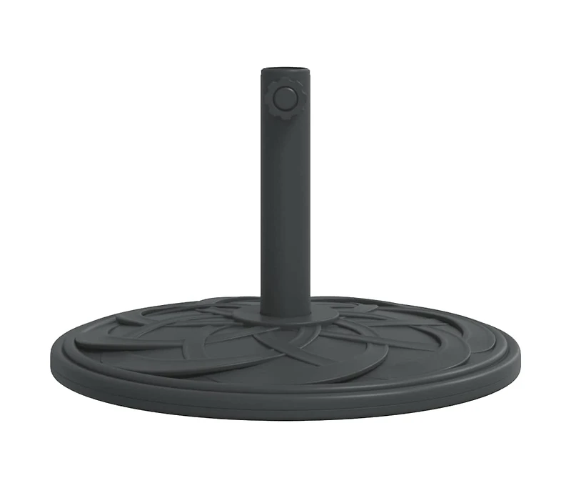 vidaXL Parasol Base Black Polyethylene, concrete, and iron Medium