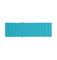 vidaXL Sun Lounger Cushion Turquoise Oxford Fabric