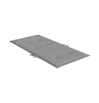 Garden Lowback Chair Cushions 6 pcs Gray 39.4"x19.7"x1.2" Oxford Fabric