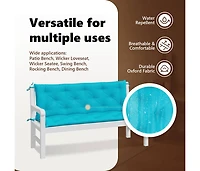 Garden Bench Cushions 2pcs Turquoise 59.1"x19.7"x2.8" Fabric