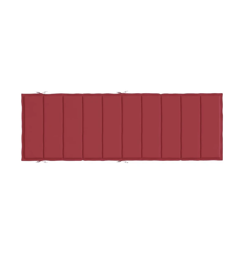 Sun Lounger Cushion Wine Red 73.2"x22.8"x1.6" Oxford Fabric