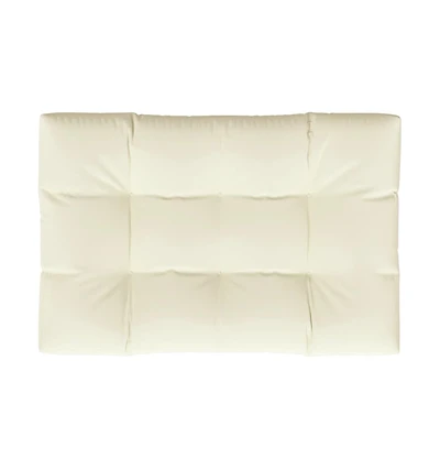 Pallet Cushion Cream 47.2"x31.5"x4.7" Fabric