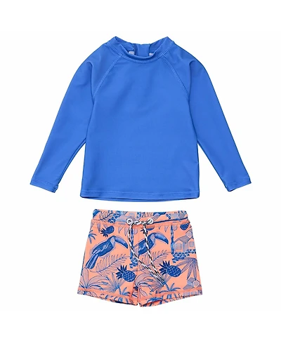 Snapper Rock Boys Tropicana Vacay Sustainable Ls Set