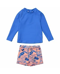 Snapper Rock Boys Tropicana Vacay Sustainable Ls Set