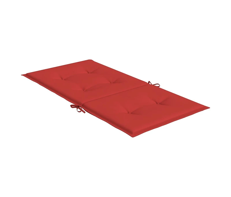 Garden Lowback Chair Cushions 4 pcs Red 39.4"x19.7"x1.2" Oxford Fabric