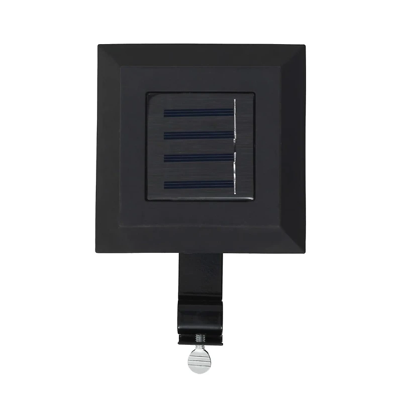 Outdoor Solar Lamps 6 pcs Led Square 4.7" Black