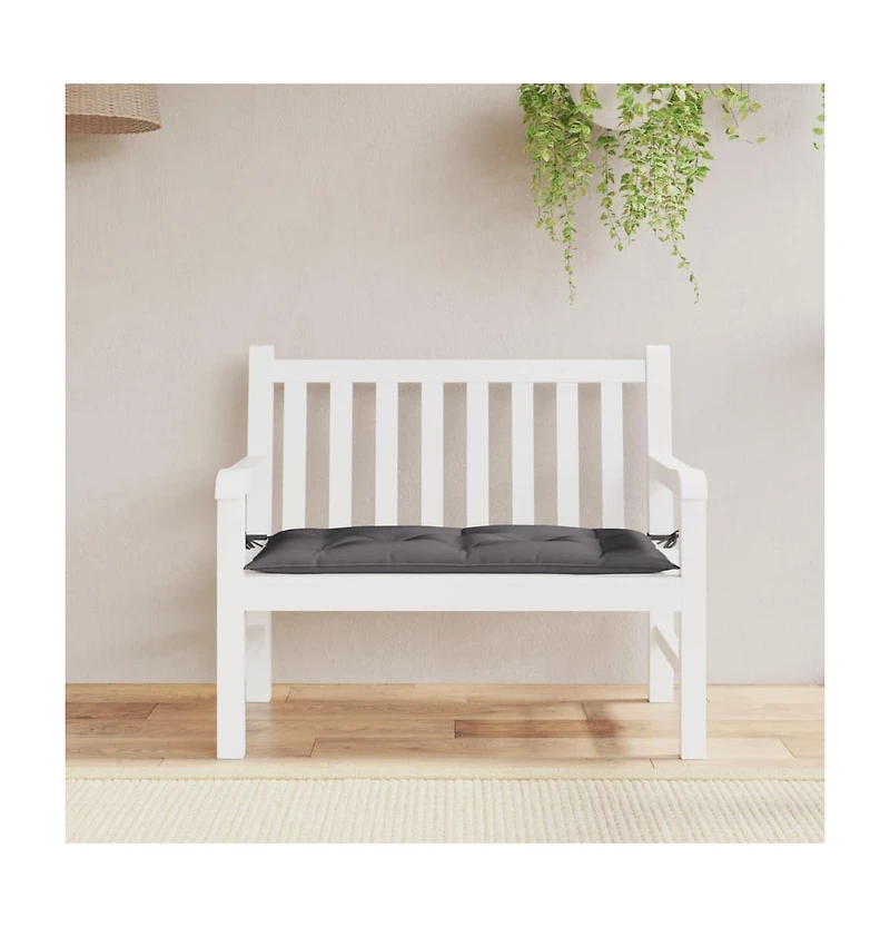 vidaXL Garden Bench Cushion Anthracite 39.4"x19.7"x2.8" Oxford Fabric