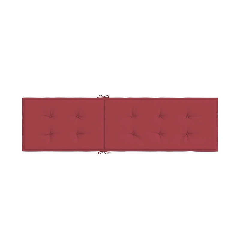 Deck Chair Cushion Wine Red (29.5"+41.3")x19.7"x1.6"