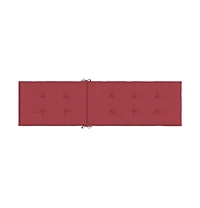 Deck Chair Cushion Wine Red (29.5"+41.3")x19.7"x1.6"