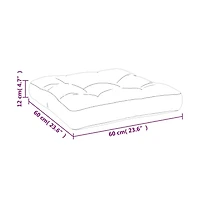 Pallet Cushions 2 pcs Cream Fabric