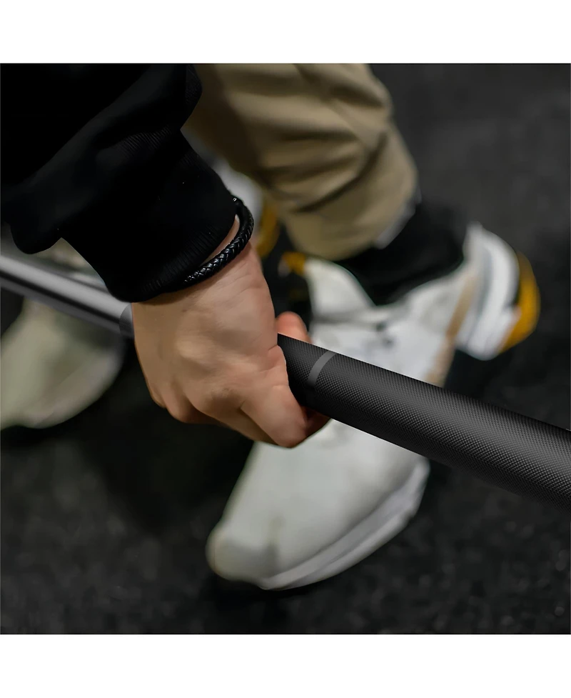 Mikolo 7ft Olympic Barbell, Barbell for Weightlifting and Powerlifting 45lb, Bar 1500lbs Capacity, Weight Fit 2” Standard Weigh